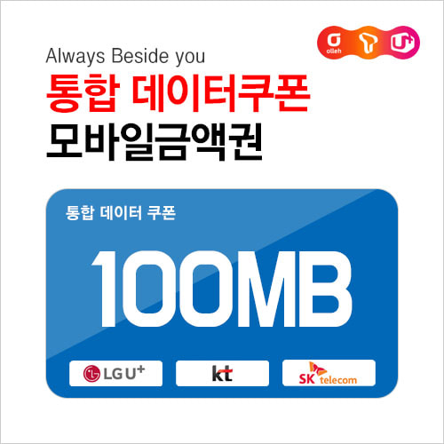 통합 데이터쿠폰 100MB : 부흥상품권